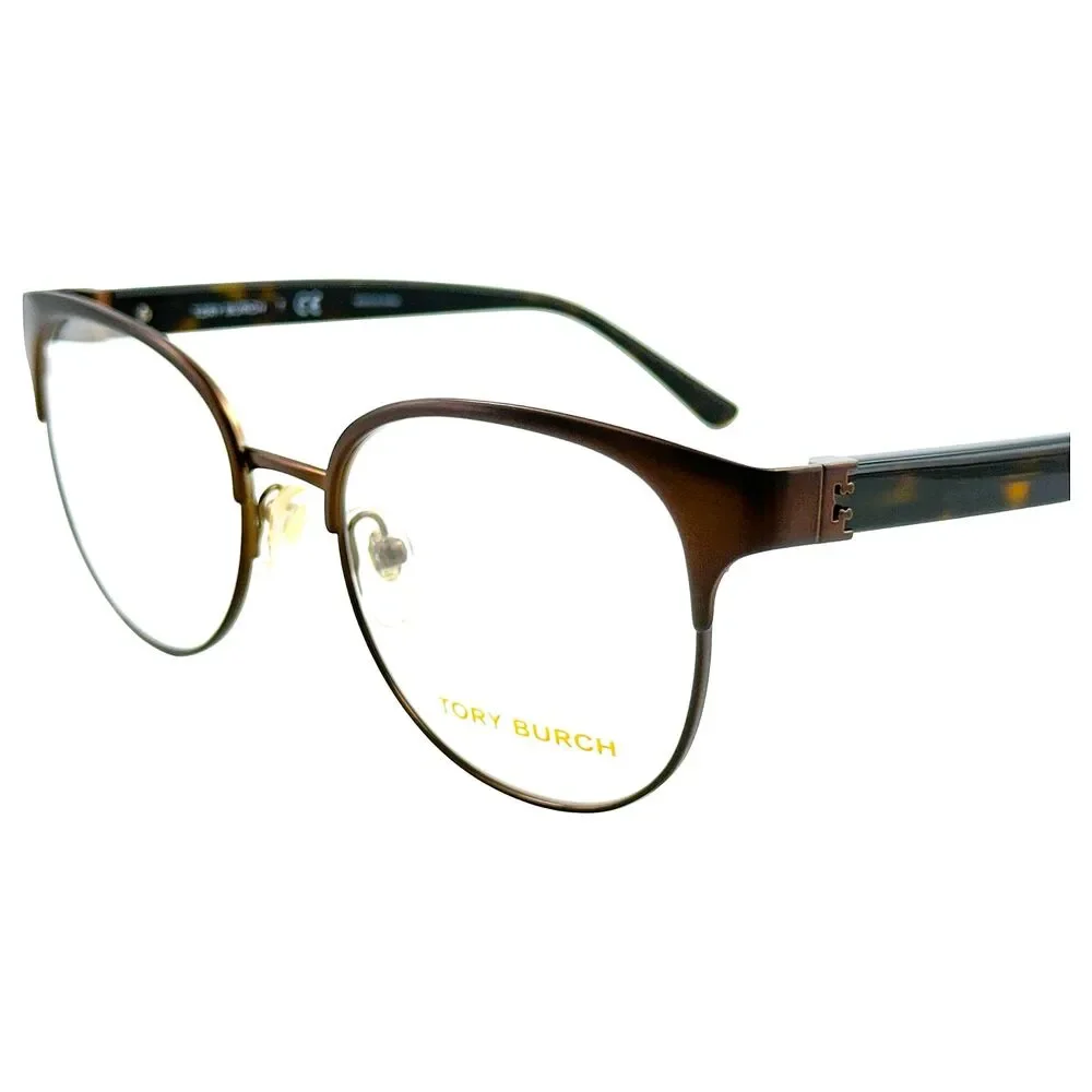 Tory Burch TY1054 Womens Metal Eyeglass Frame 3231 Bronze Havana 50-18